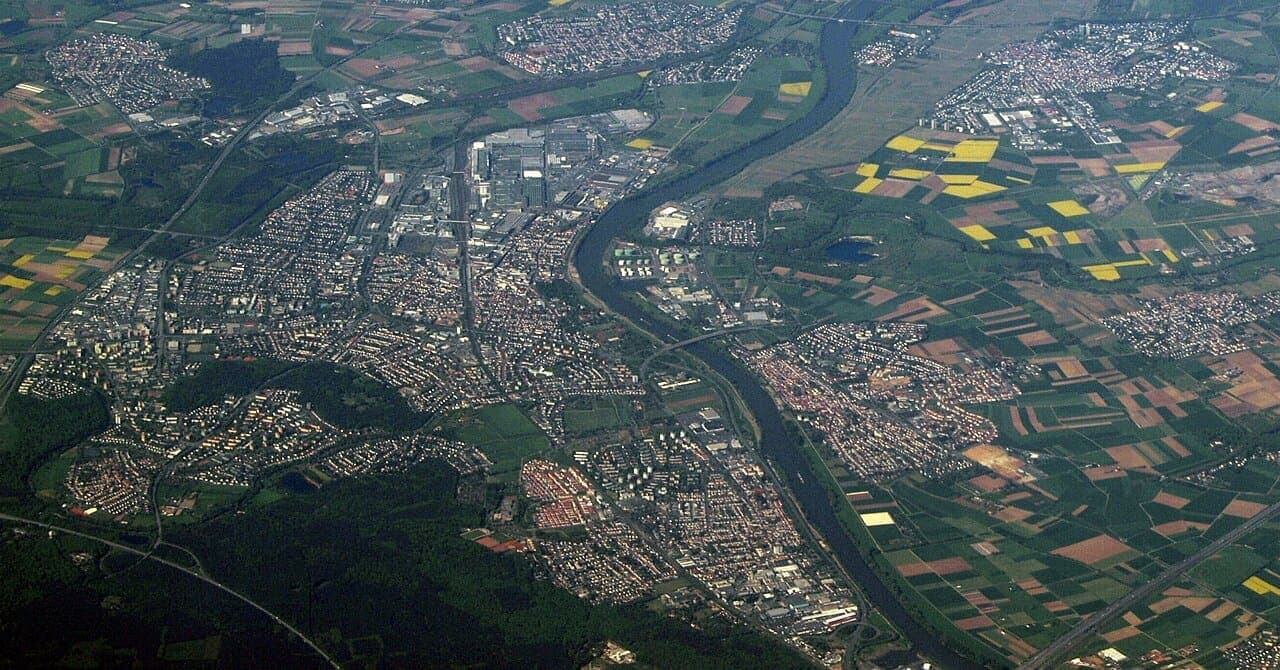 Stadtansicht von Rüsselsheim